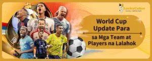 World Cup Update Para sa Mga Team at Players na Lalahok